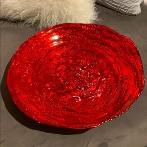 Oversize Red Bowl
